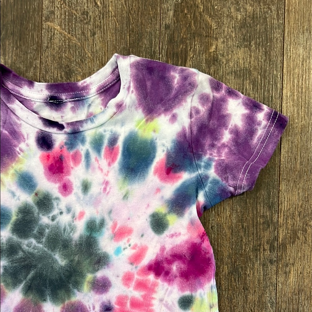 Vibrant Tie-Dye Kids T-Shirt - Picture 2 of 8